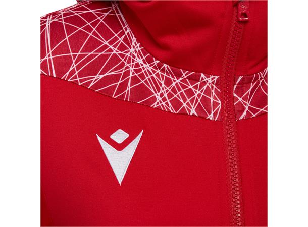 Aurora Full Zip Top Dame RED/WHT M Sporty fleecejakke 